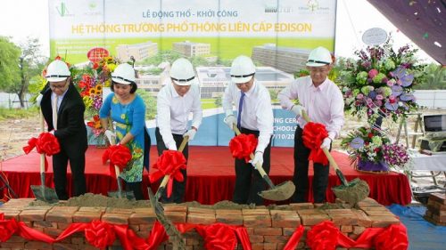 Ground-Breaking Ceremony of Edison School (source: vtc.vn)